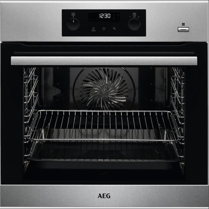 AEG BPK355020M Single Oven Electric Built In Stainless Steel GRADE B