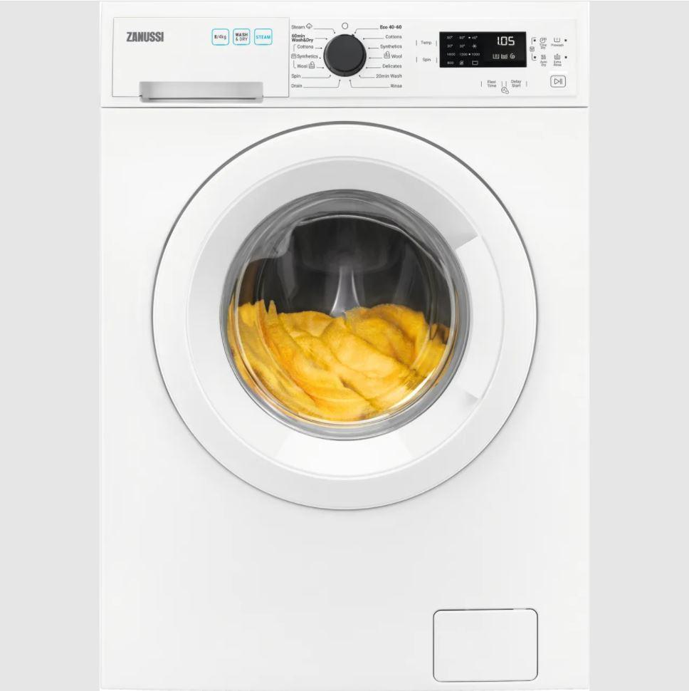 Zanussi ZWD86SB4PW Washer Dryer 8kg + 4kg 1600rpm in White REFURBISHED