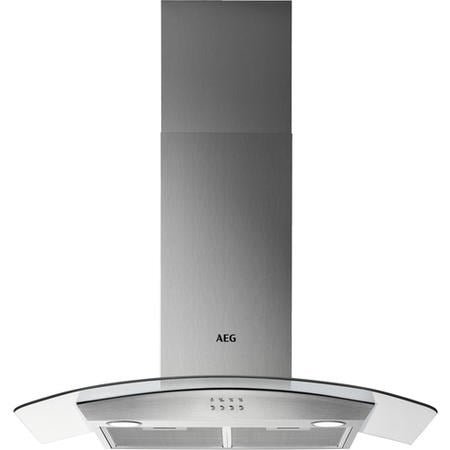 AEG DTB3953M 90cm Curved Glass Chimney Hood in Stainless Steel