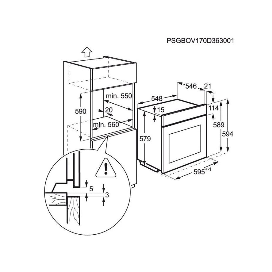 AEG BPS551220M Single Oven Electric Steambake Stainless Steel GRADE A