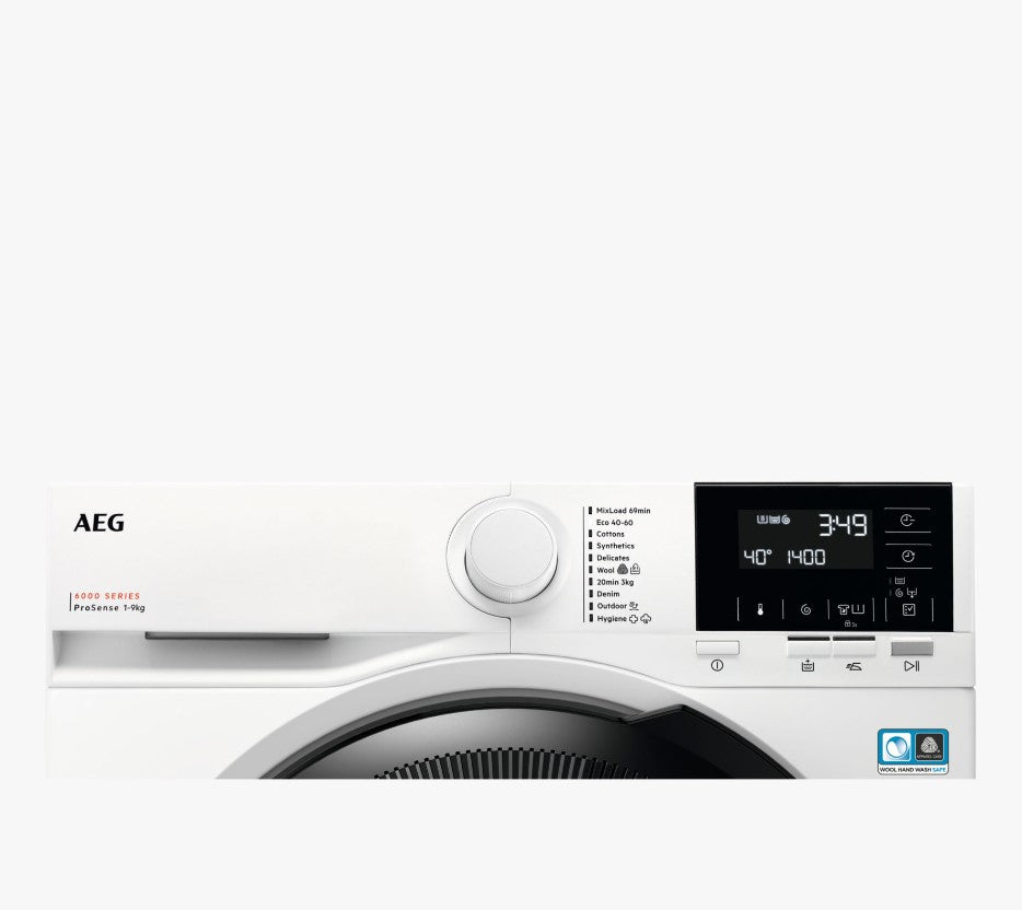 AEG LFR61944B Washing Machine 9kg 1400rpm in White