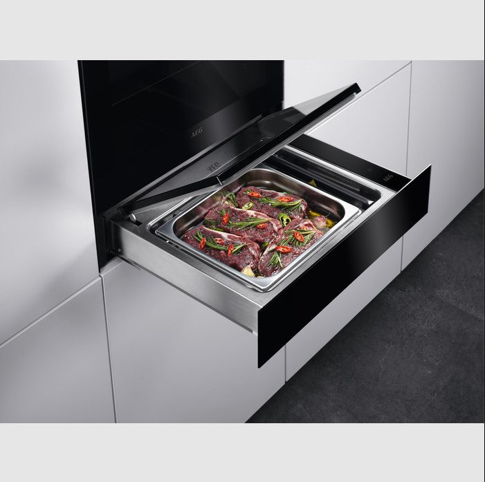 AEG KDE911423B Vacuum Sealer Drawer 14cm in Black