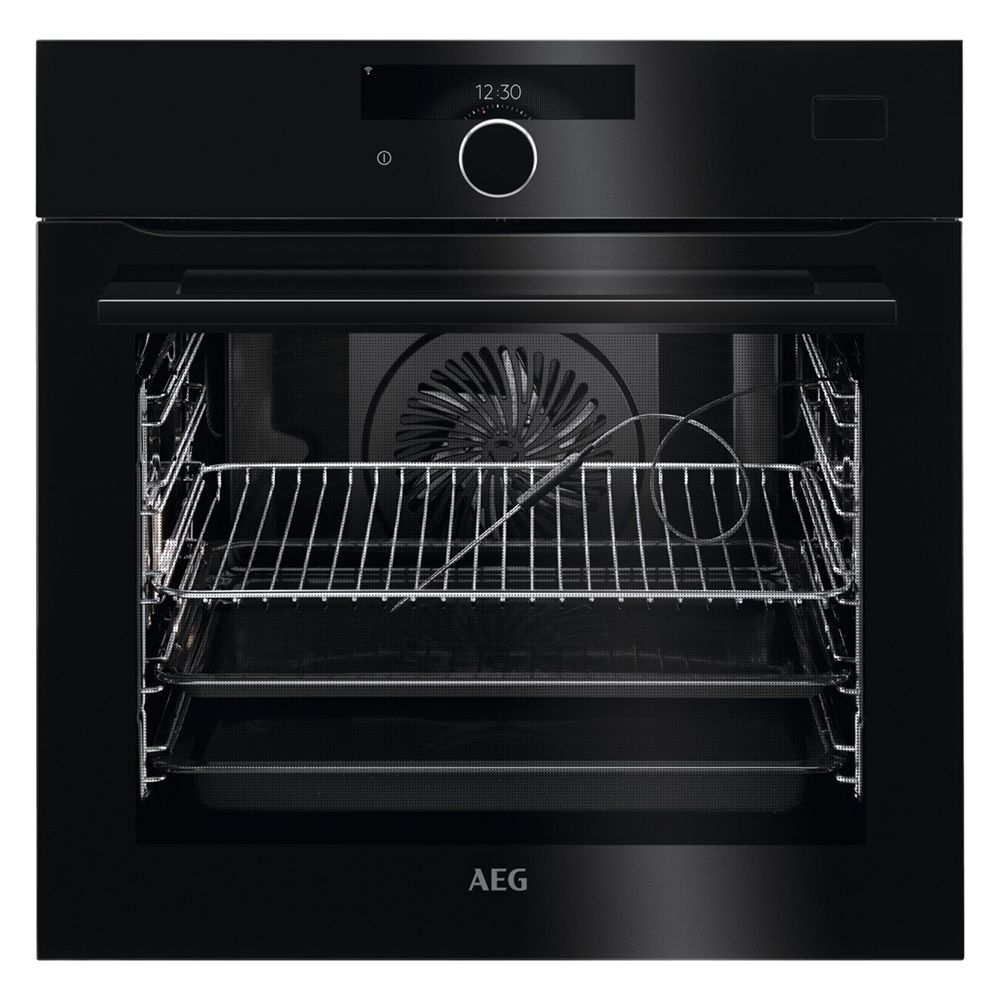 AEG BSK978330B Single Oven SteamCrisp Pyrolytic Built in Black GRADE A