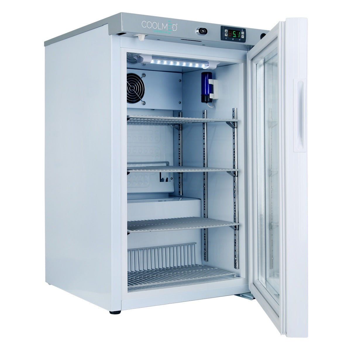 CoolMed CMG59 Pharmacy Refrigerator Glass Door 59L in White GRADE A