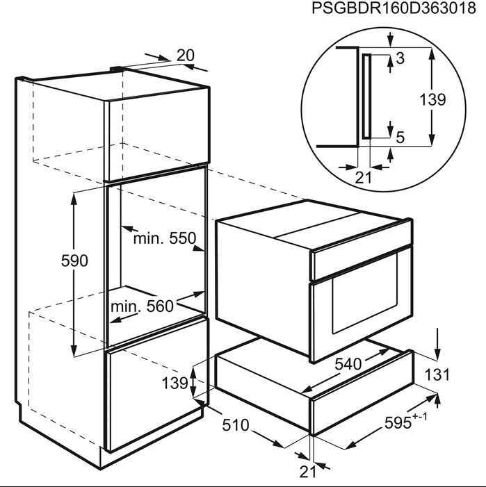 AEG NKV914T Vacuum Sealer Sous Vide Drawer Matt Black