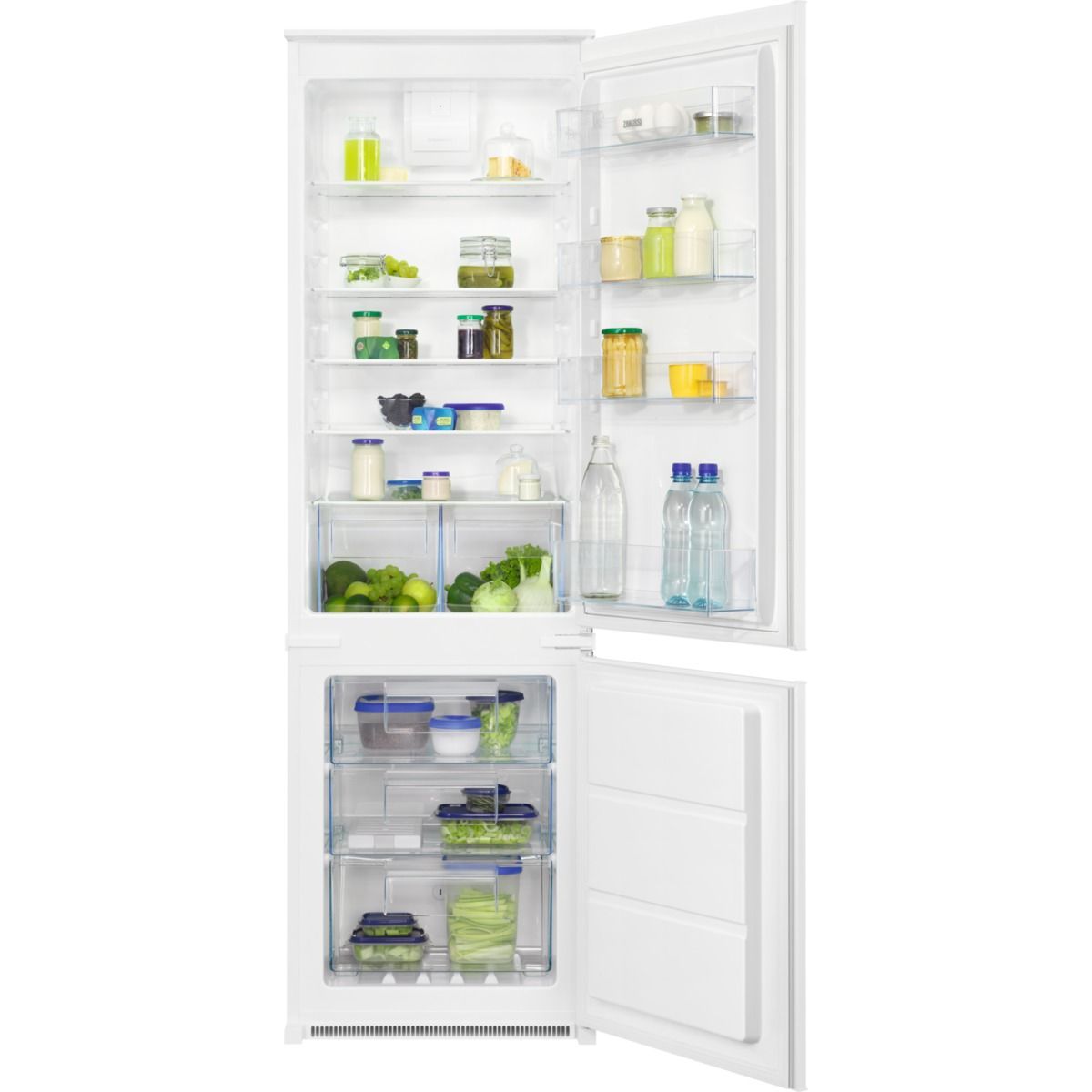 Zanussi ZNHN18FS1 Fridge Freezer Integrated 70:30 Frost Free GRADE A