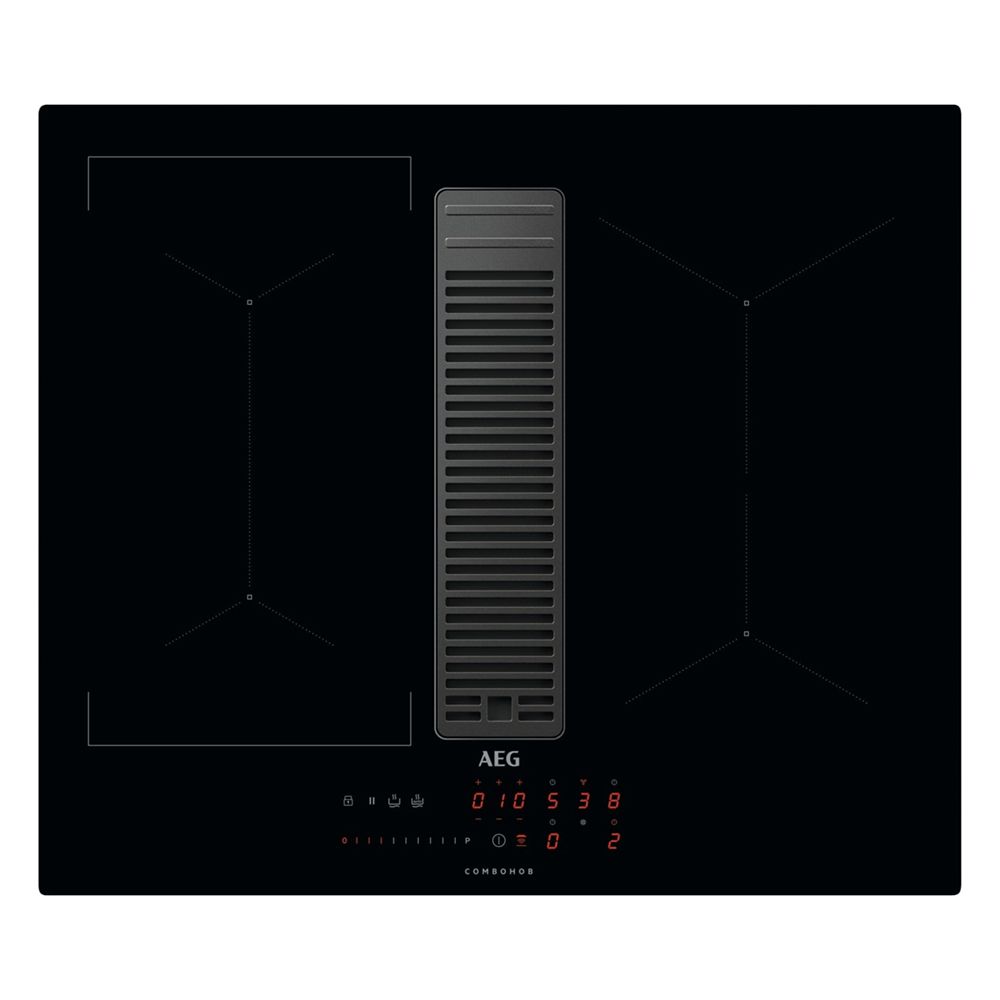 AEG IDE74243IB Induction Hob & Hood Recirculating 72cm ComboHob Black GRADE A