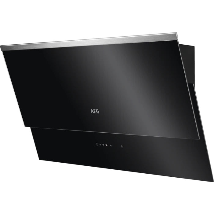 AEG DVB5860B 80cm Angled Chimney Hood in Black
