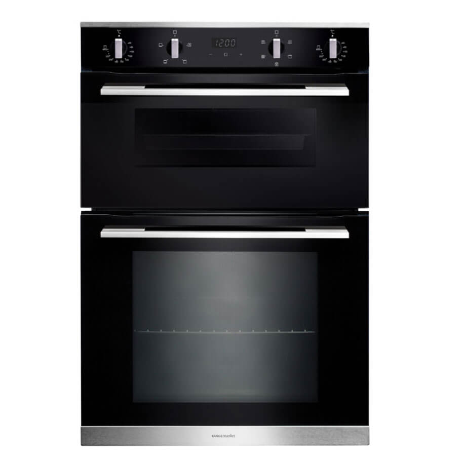Rangemaster RMB9045BL/SS Double Oven Electric Black & Stainless Steel GRADE A