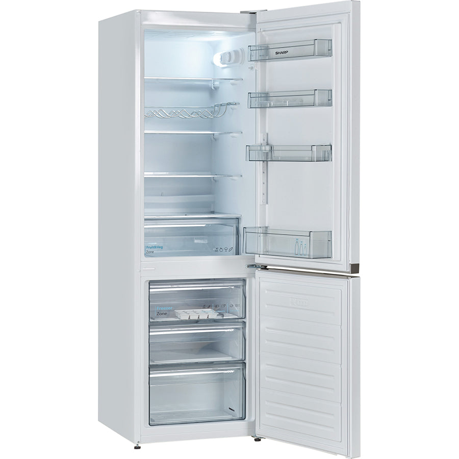Sharp SJ-BB04DTXWE2-EN Fridge Freezer Freestanding Manual Defrost in White
