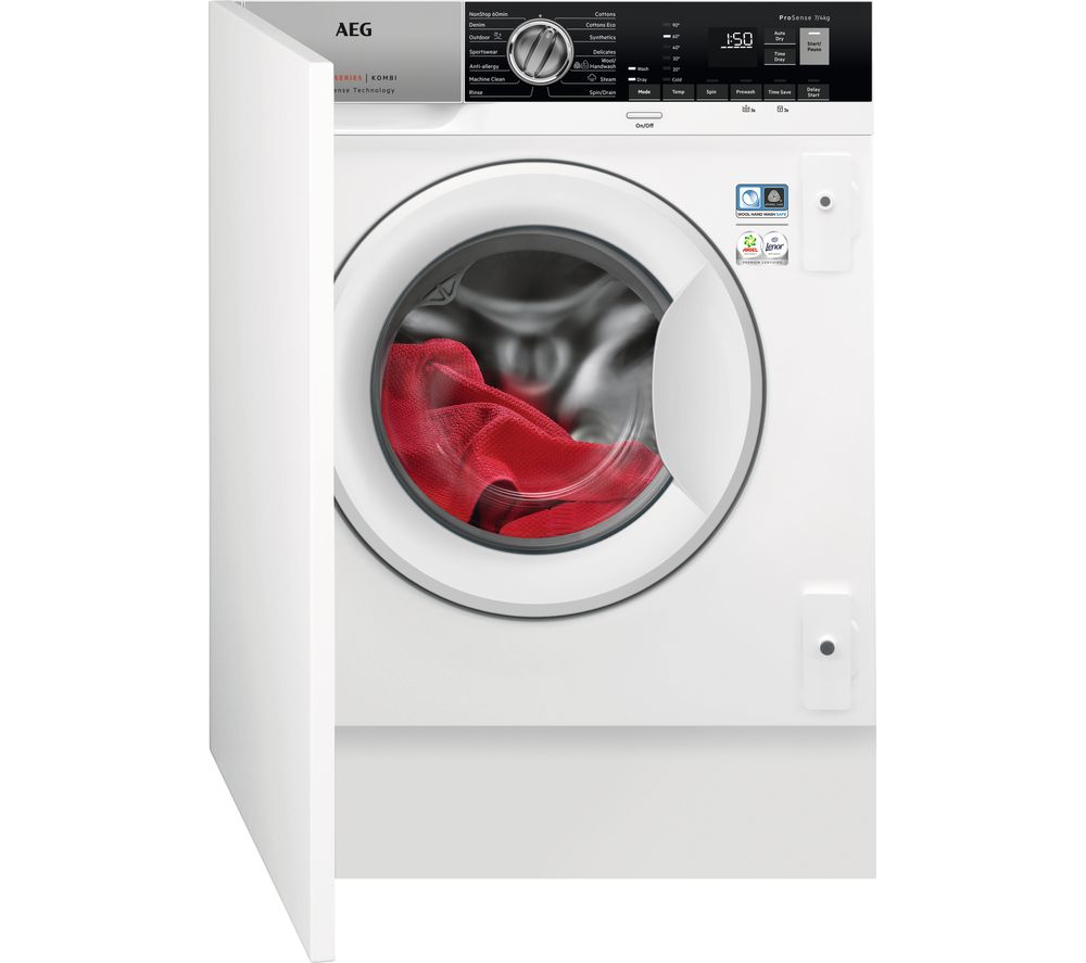 AEG L7WE7631BI Washer Dryer Fully Integrated 7kg + 4kg 1550 rpm