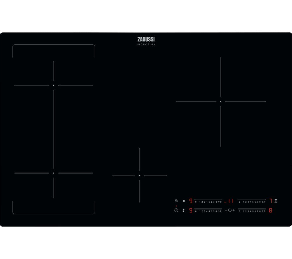 Zanussi ZIFN844K Induction Hob 80cm JoinZone in Black