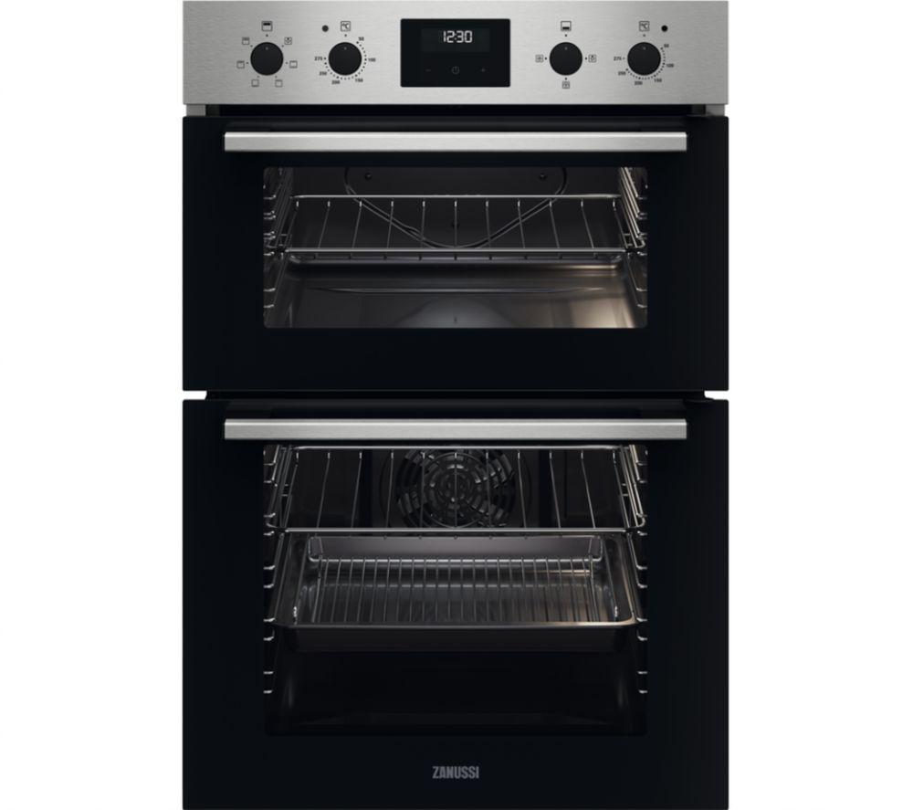 Zanussi ZKHNL3X1 Double Oven Built in Electric in Stainless Steel GRADE B