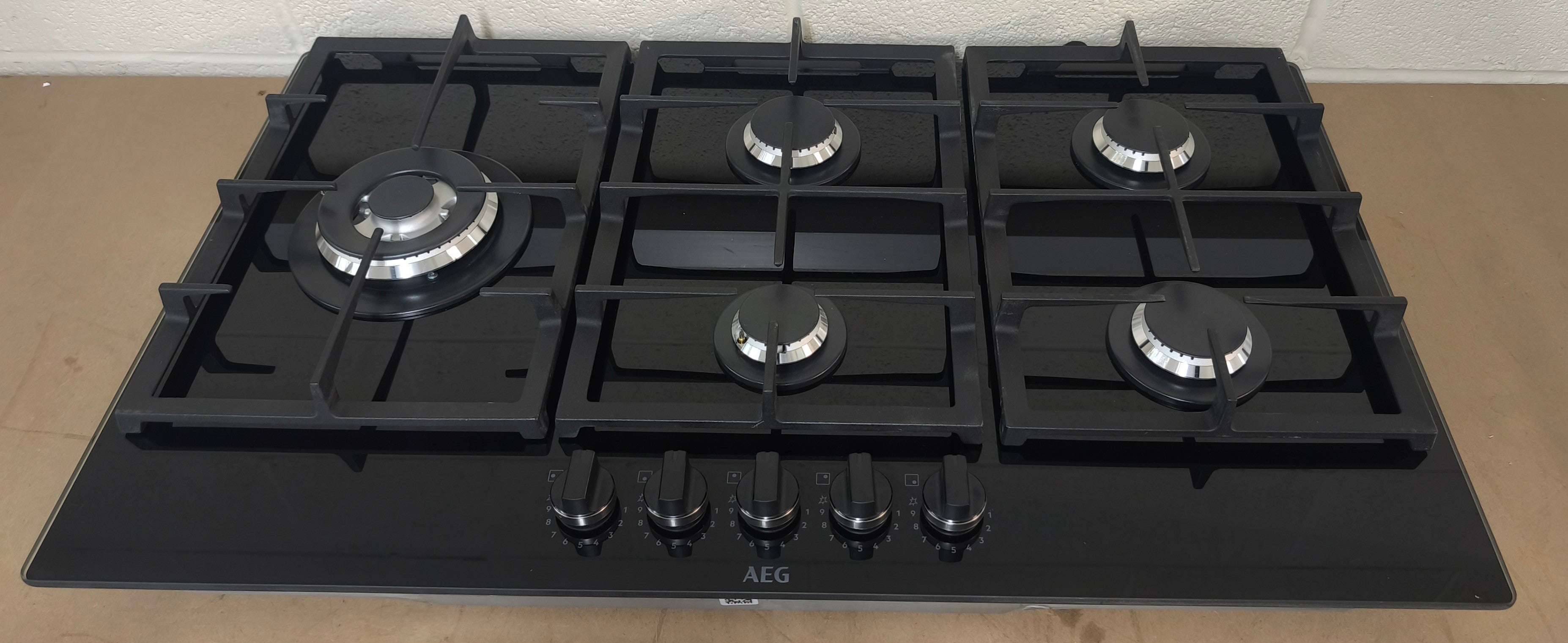 AEG HKB95820NB 86cm Gas Hob In Black GRADE B