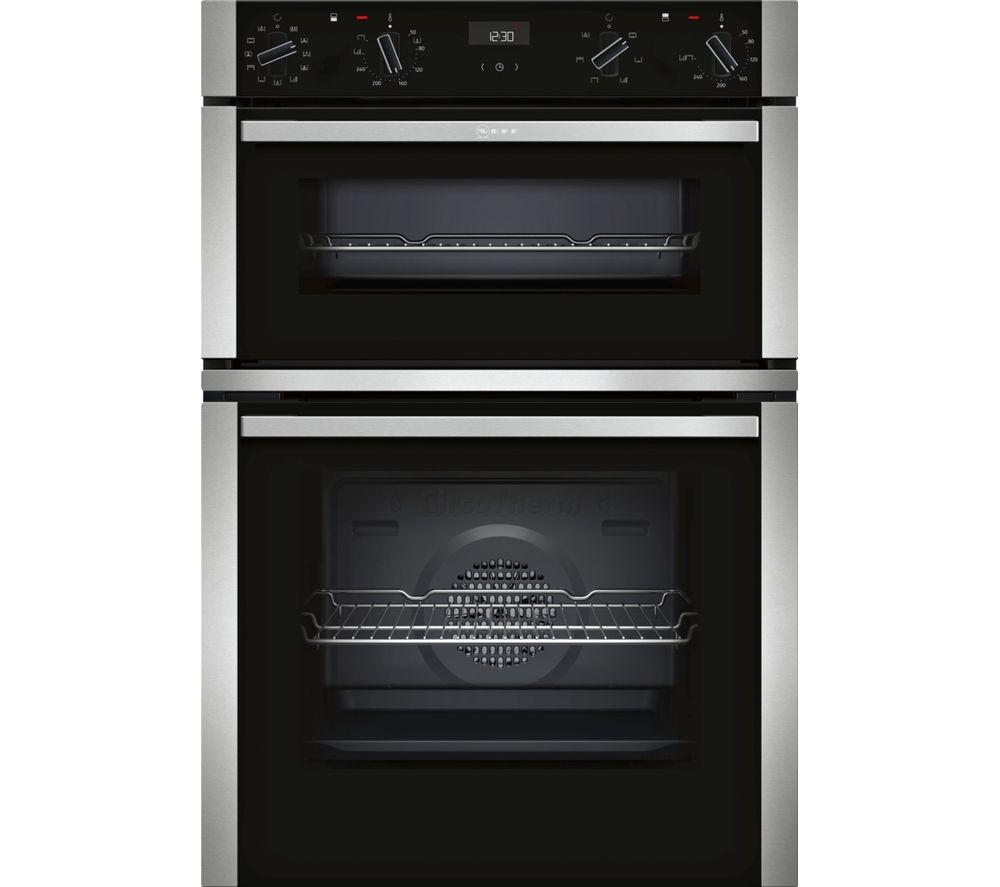 Neff U1ACE5HN0B Double Oven Electric Built In Stainless Steel REFURBISHED