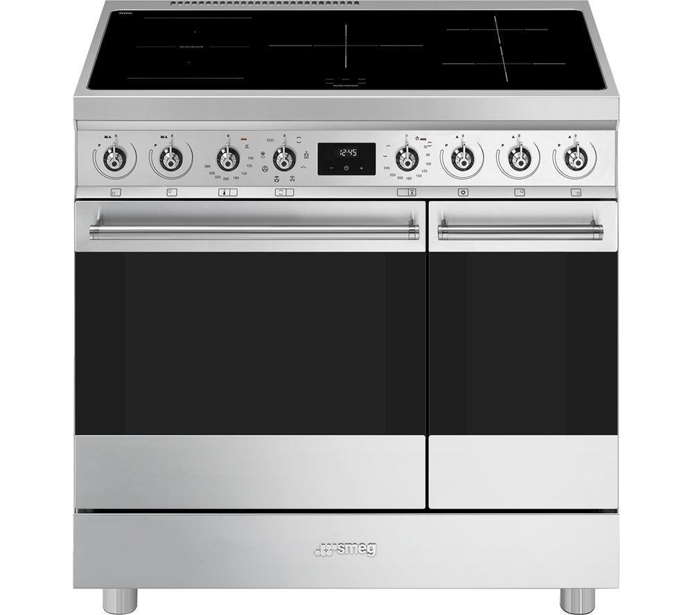 Smeg C92IMX2 Range Cooker 90cm Induction Stainless Steel GRADE B
