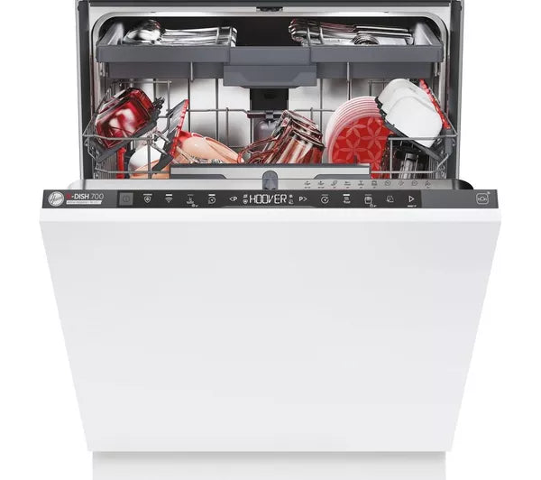 Hoover HI6B2S3PSTA-80 Wi-Fi Integrated Full Size Dishwasher 60cm