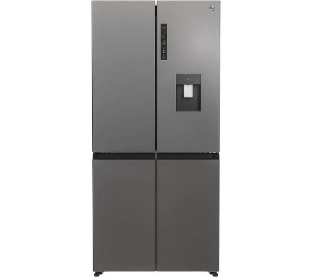 Hoover HHCR3818EWPL4 Door American Fridge Freezer Stainless Steel
