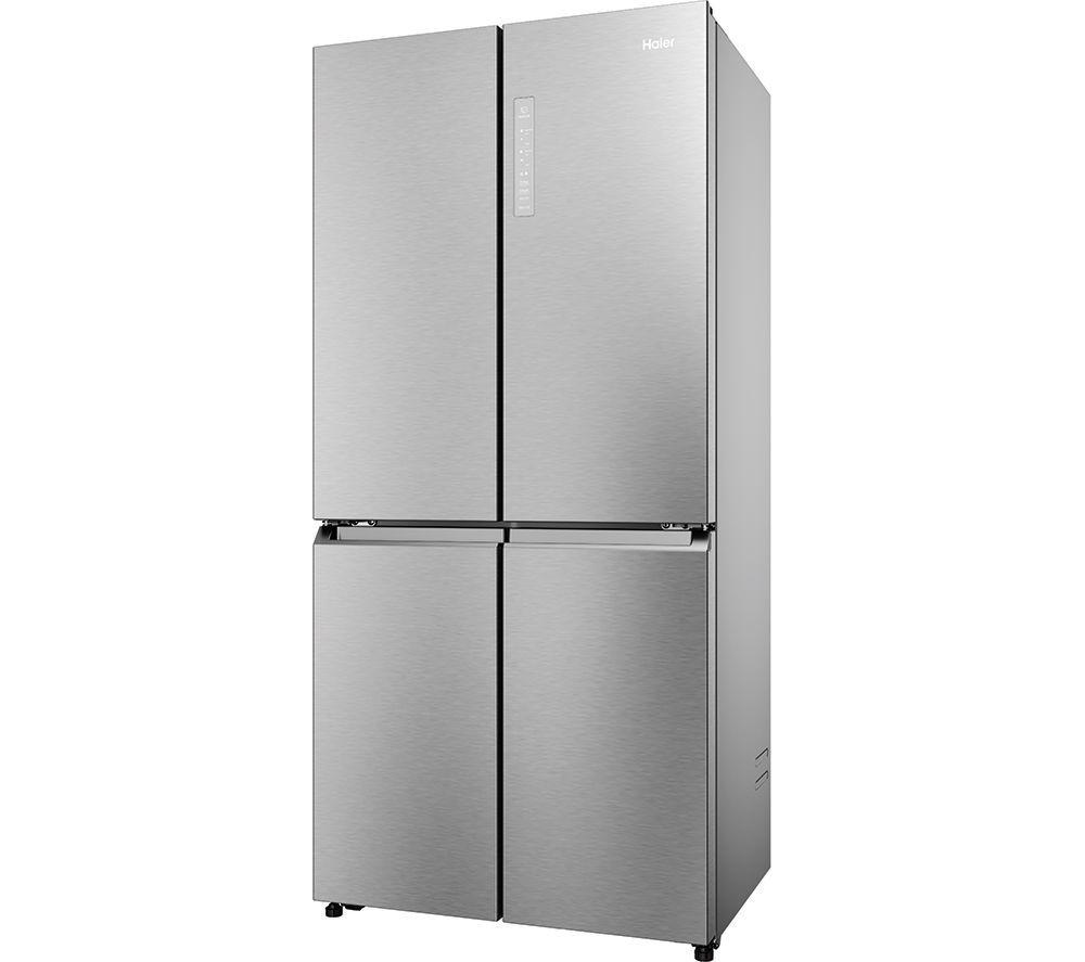 Haier HCR7818DNMM American Fridge Freezer in Silver