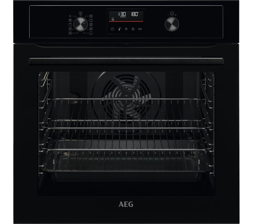 AEG BPX535061B Single Oven Electric Built in Pyrolytic in Black