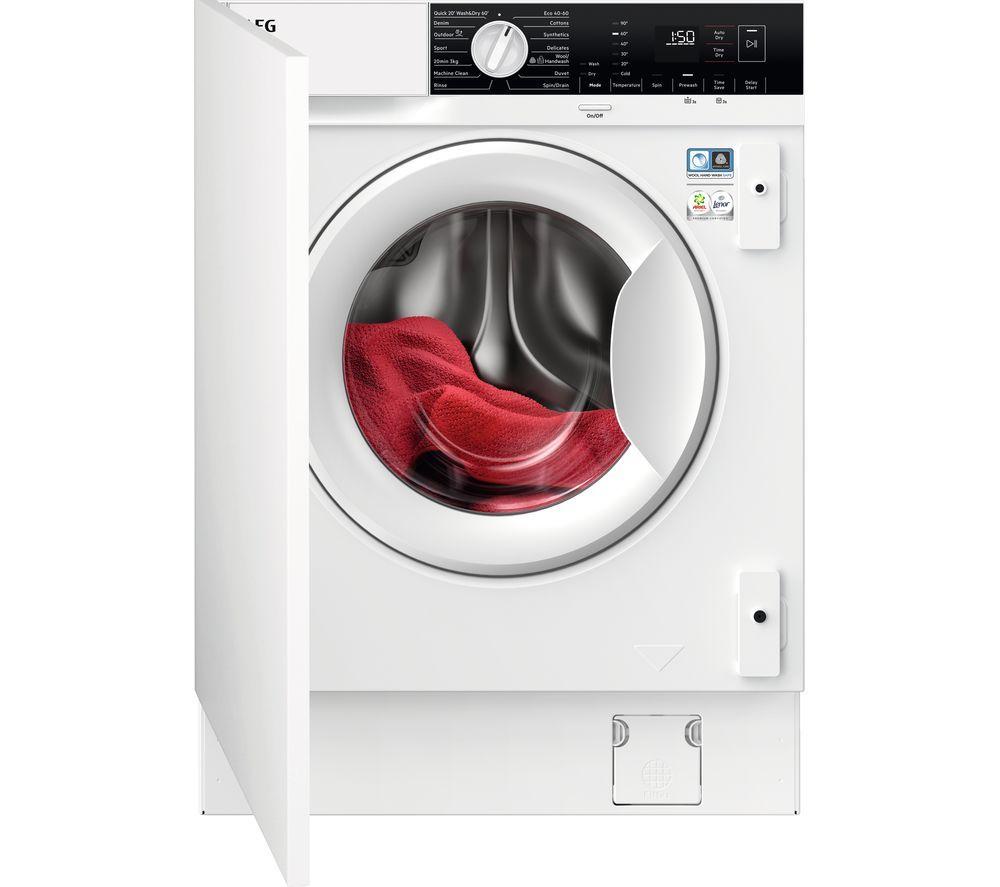 AEG LX6WG74634BI Washer Dryer Integrated 7kg + 4kg 1600rpm White REFURBISHED