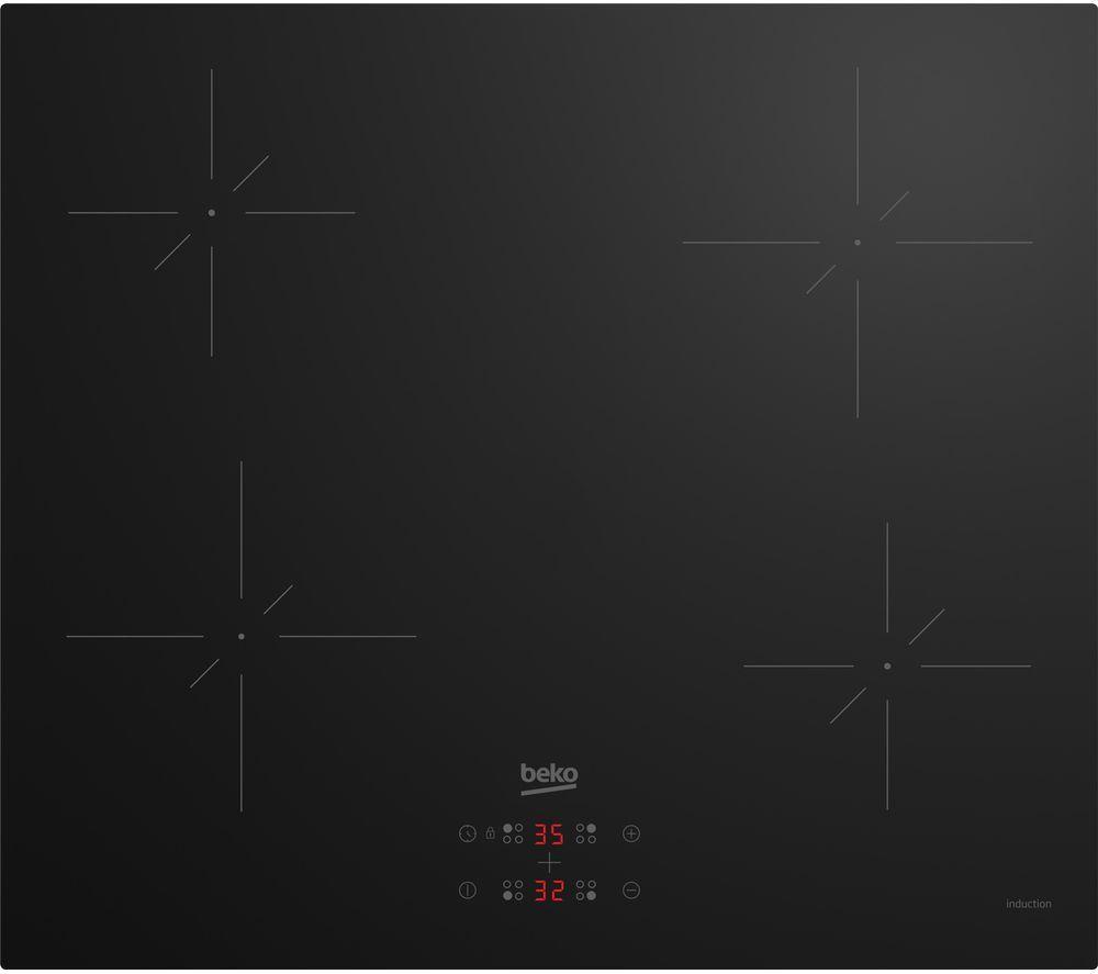 Beko HII64401QT Induction Hob 60cm 4 Zone in Black
