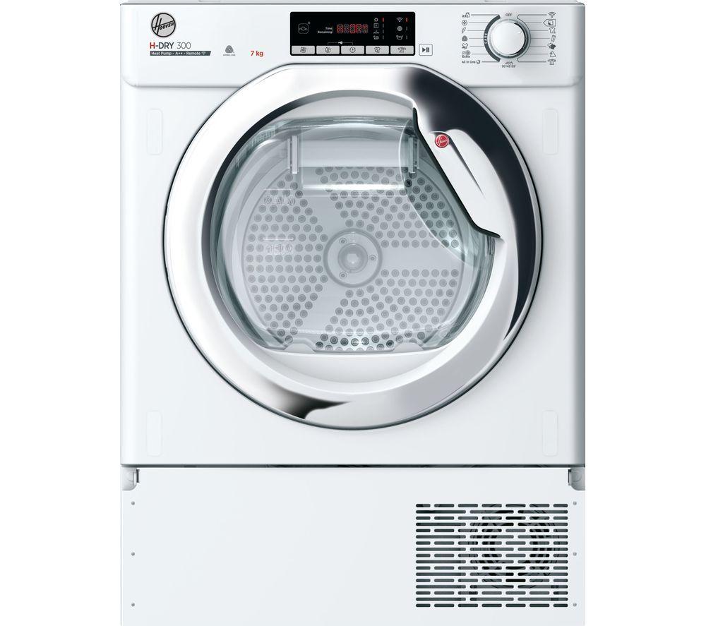 Hoover BATDH7A2TCE-80 Tumble Dryer 7kg Heat Pump Integrated White