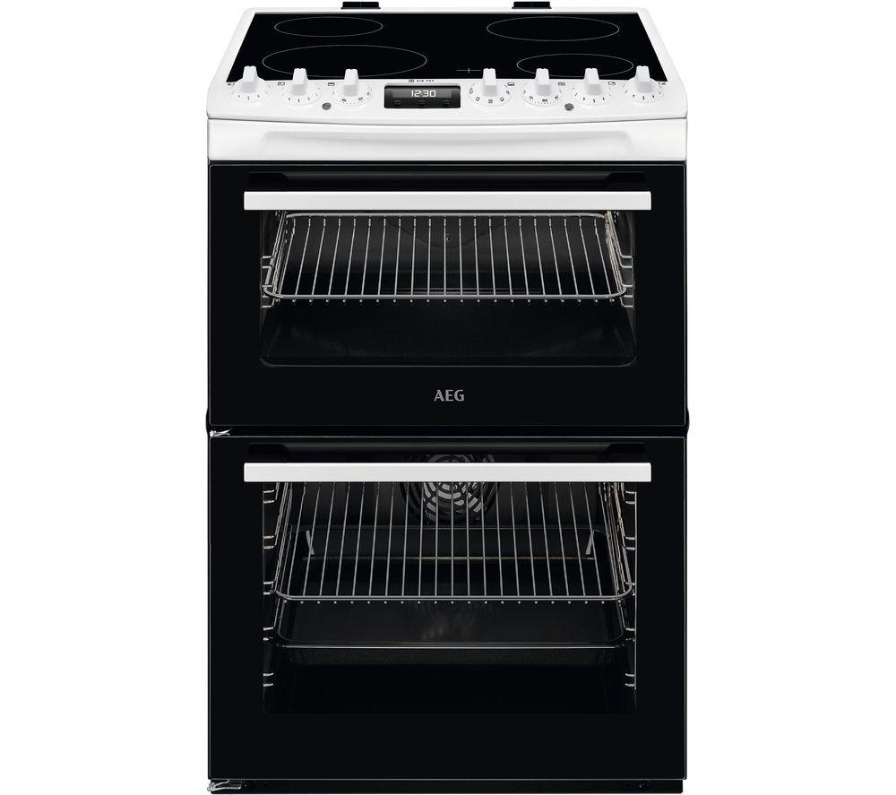 AEG CCX6740ACW Ceramic Cooker 60cm in White GRADE B