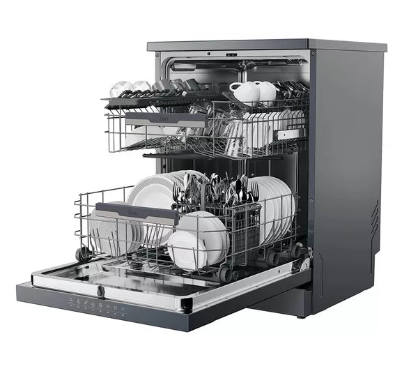 Hoover HF4B7F0A-80 14 Place Anthracite Freestanding Dishwasher