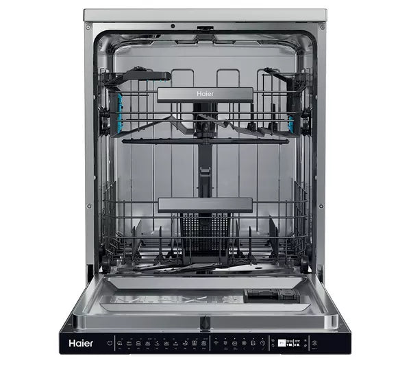 Haier XF4A4M0X Wi-Fi Freestanding Full Size Dishwasher Stainless Steel
