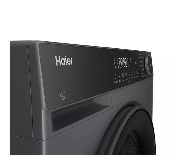 Haier HWD120-BP14357GUK Washer Dryer Freestanding 12kg + 8kg 1400rpm Graphite