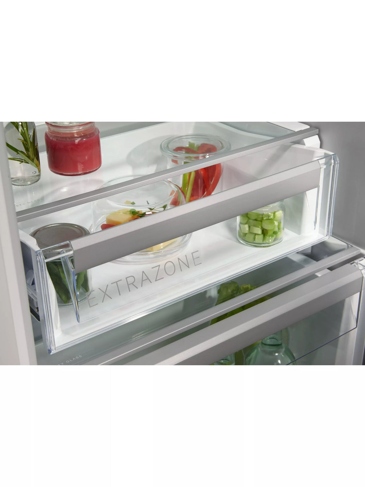AEG NSK6D181EC Tall Integrated Larder Fridge with Fixed Hinge