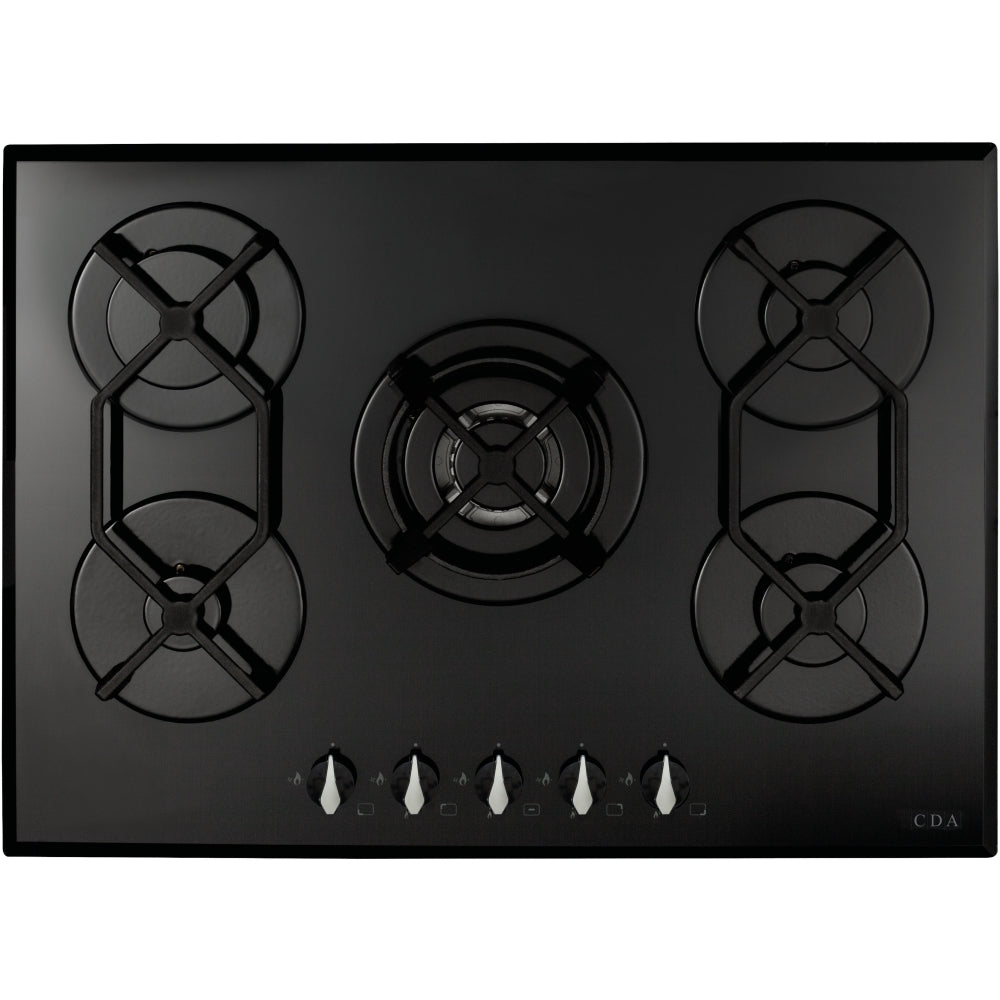 CDA HVG720BL 70cm Gas on Glass Hob Grade B