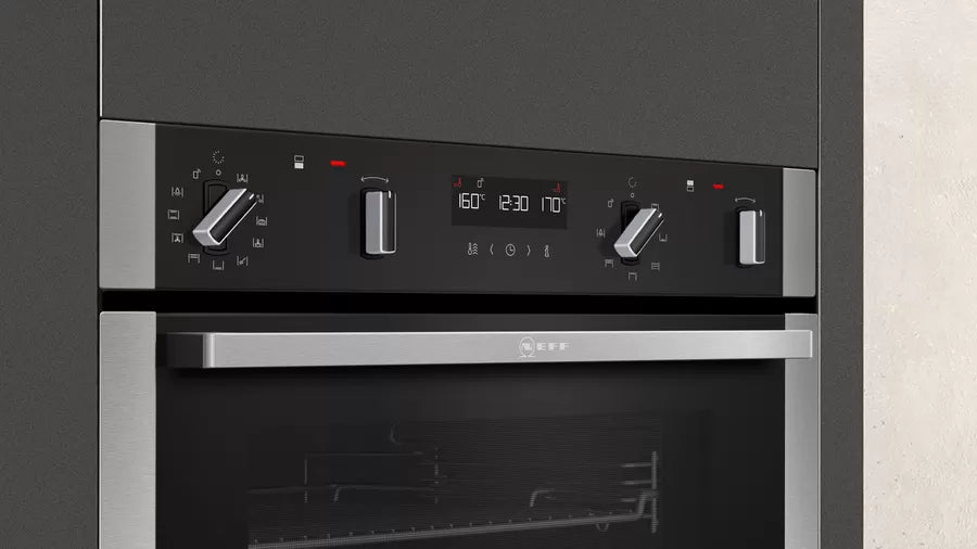 Neff U2ACM7HH0B Double Oven Built In Electric Stainless Steel GRADE B