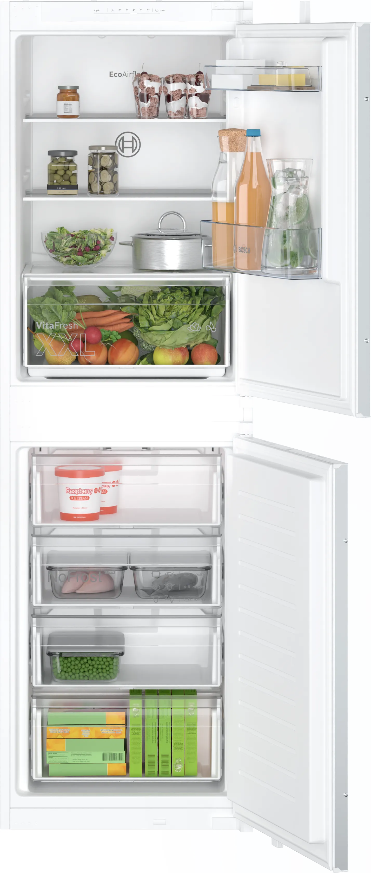 Bosch KIN85NSE0G Fridge Freezer Frost Free 50:50 Sliding Door Integrated GRADE A