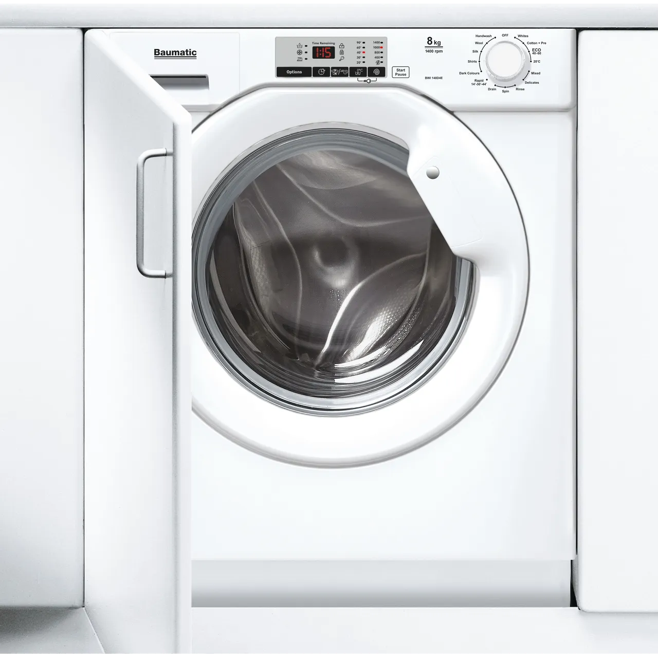 Baumatic BWI148D4E-80 Washing Machine Integrated 8kg 1400rpm White