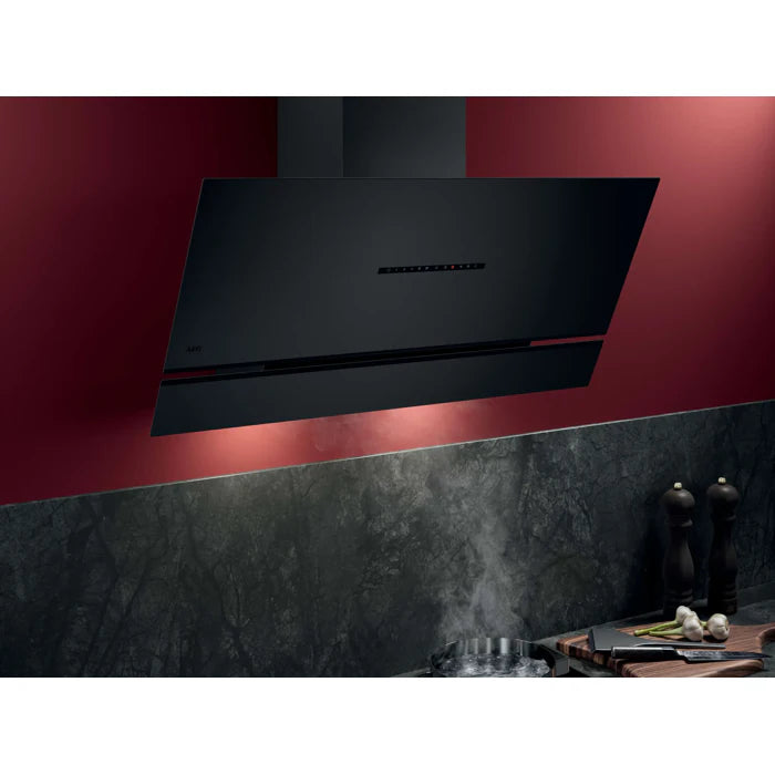 AEG NDV8791CT AuroraTech Cooker Hood 90cm Matt Black