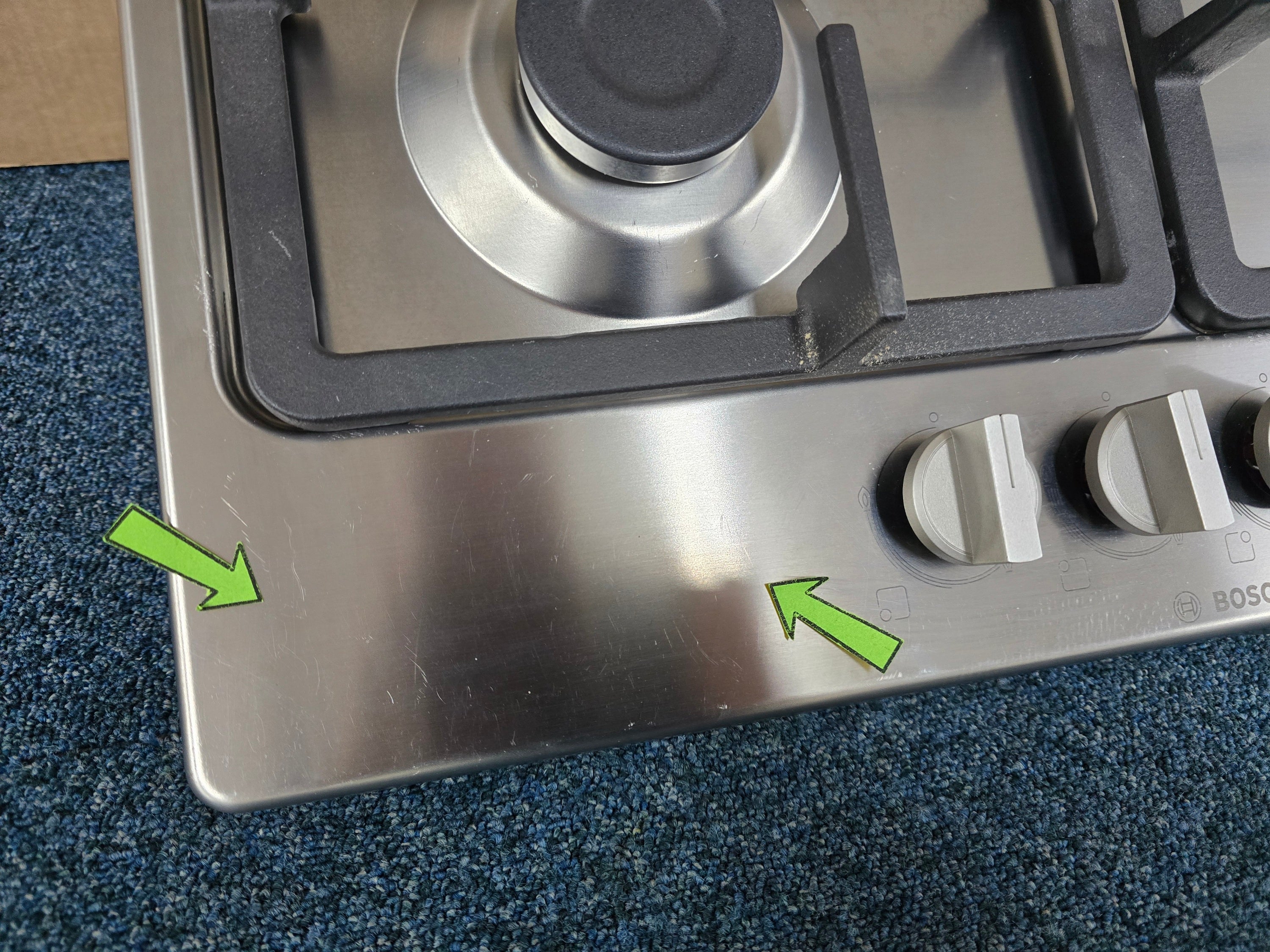 Bosch PGP6B5B90 60cm Gas Hob in Stainless Steel GRADE B