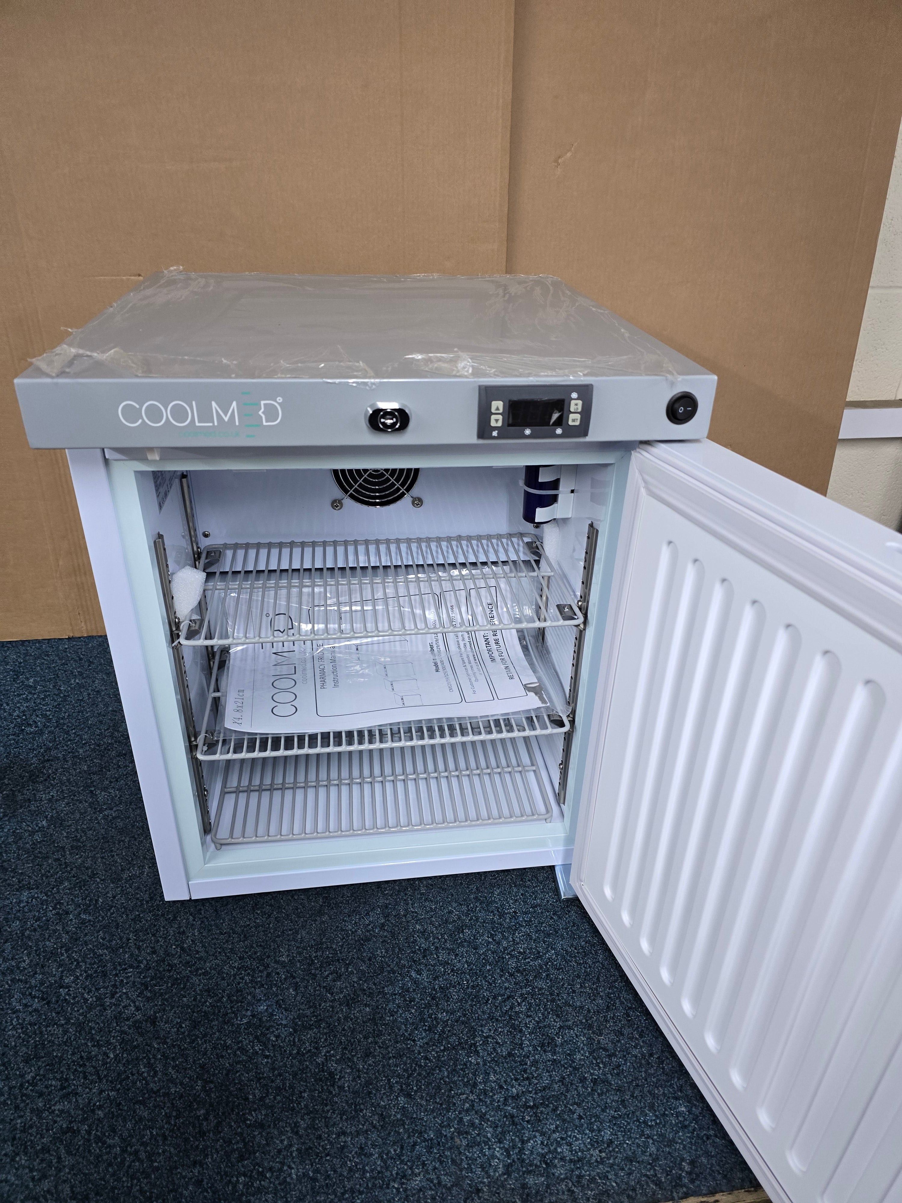 CoolMed CMS29 Pharmacy Fridge 29L Solid Door in White GRADE B