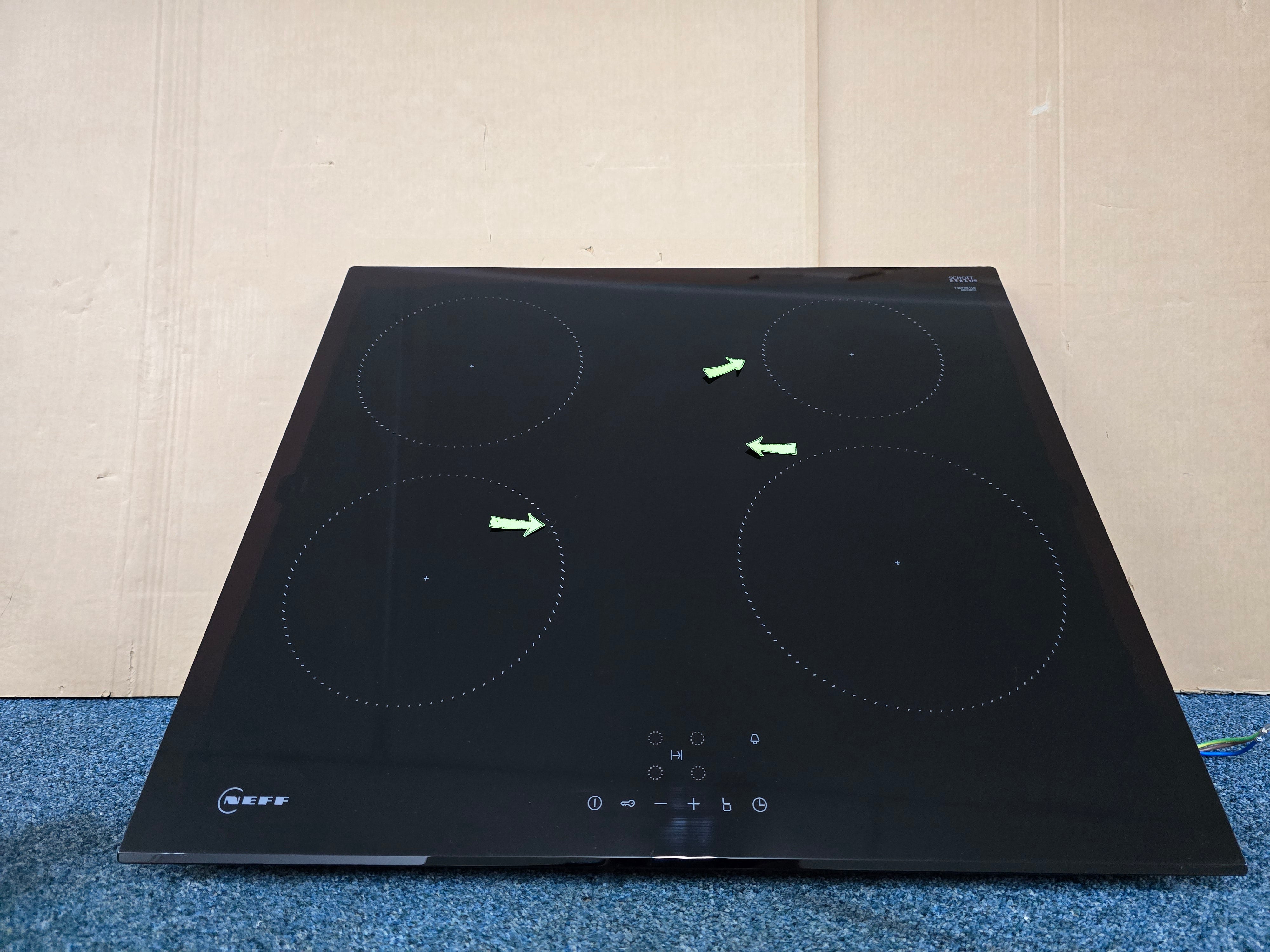 Neff T36FBE1L0 Induction Hob 60cm 4 Zone in Black GRADE B