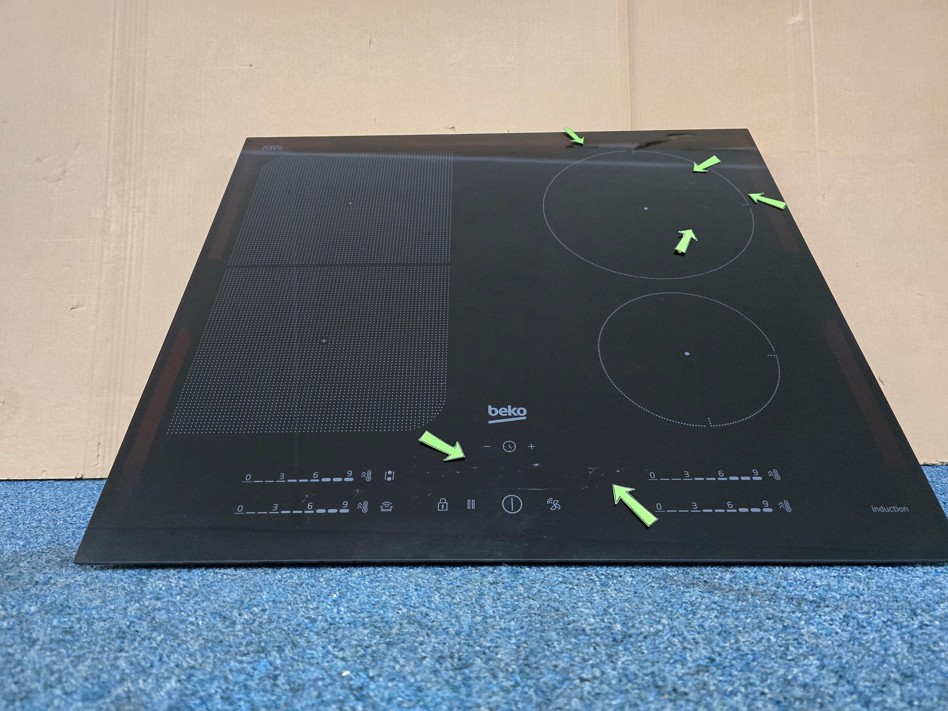 Beko HII64760UFT Induction Hob 60cm 4 Zone with Flex Zone in Black GRADE B