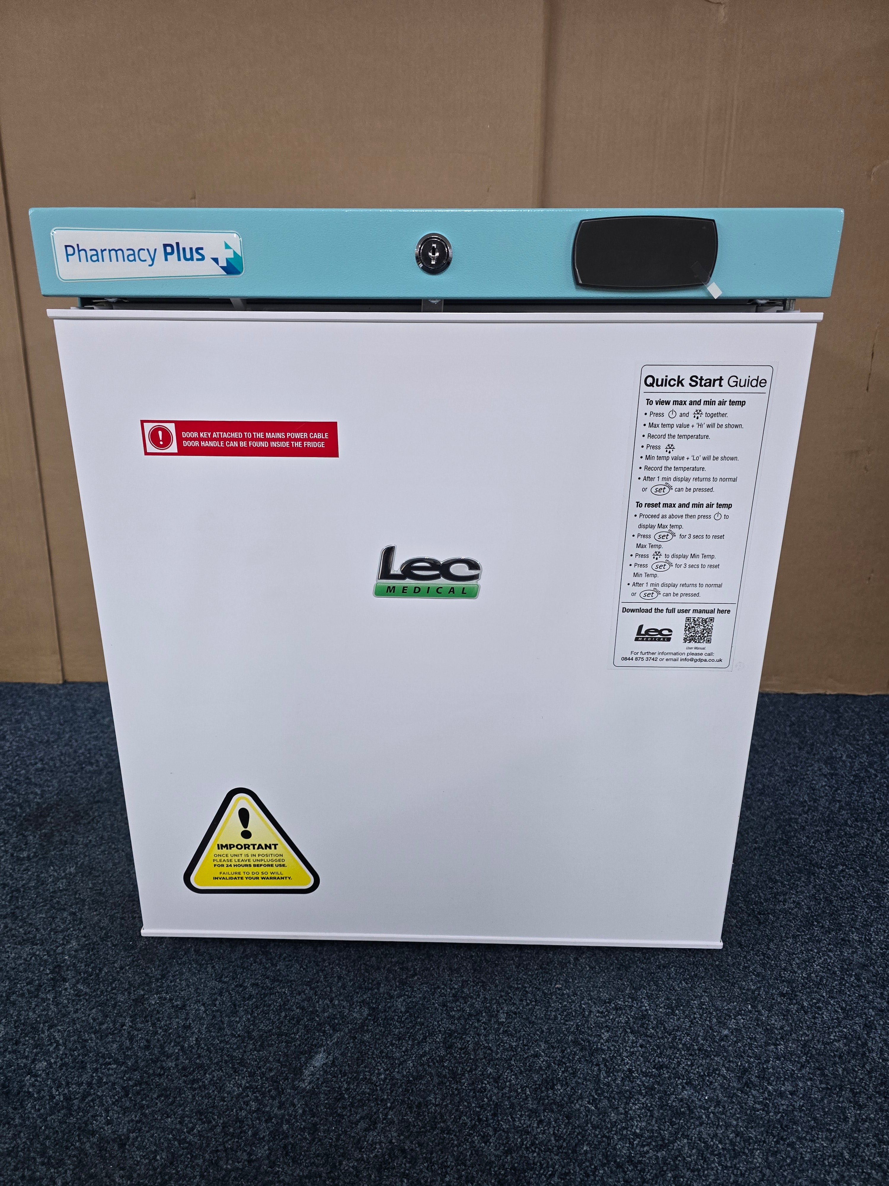 Pharmacy Refrigerator PPSR47BT Countertop 47L Control Plus White GRADE A