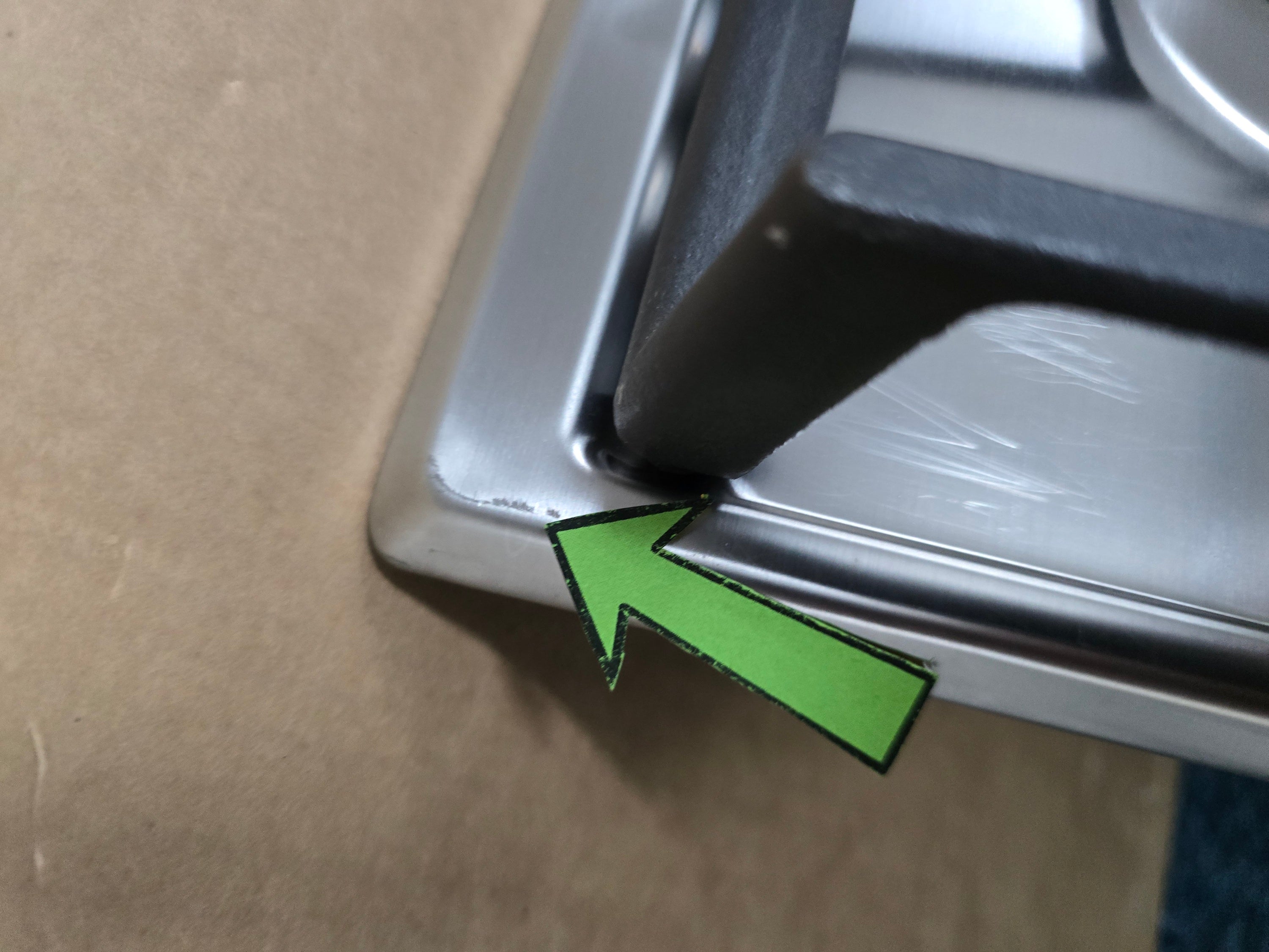 AEG HG654351SM Gas Hob 60cm 4 Burner in Stainless Steel GRADE B