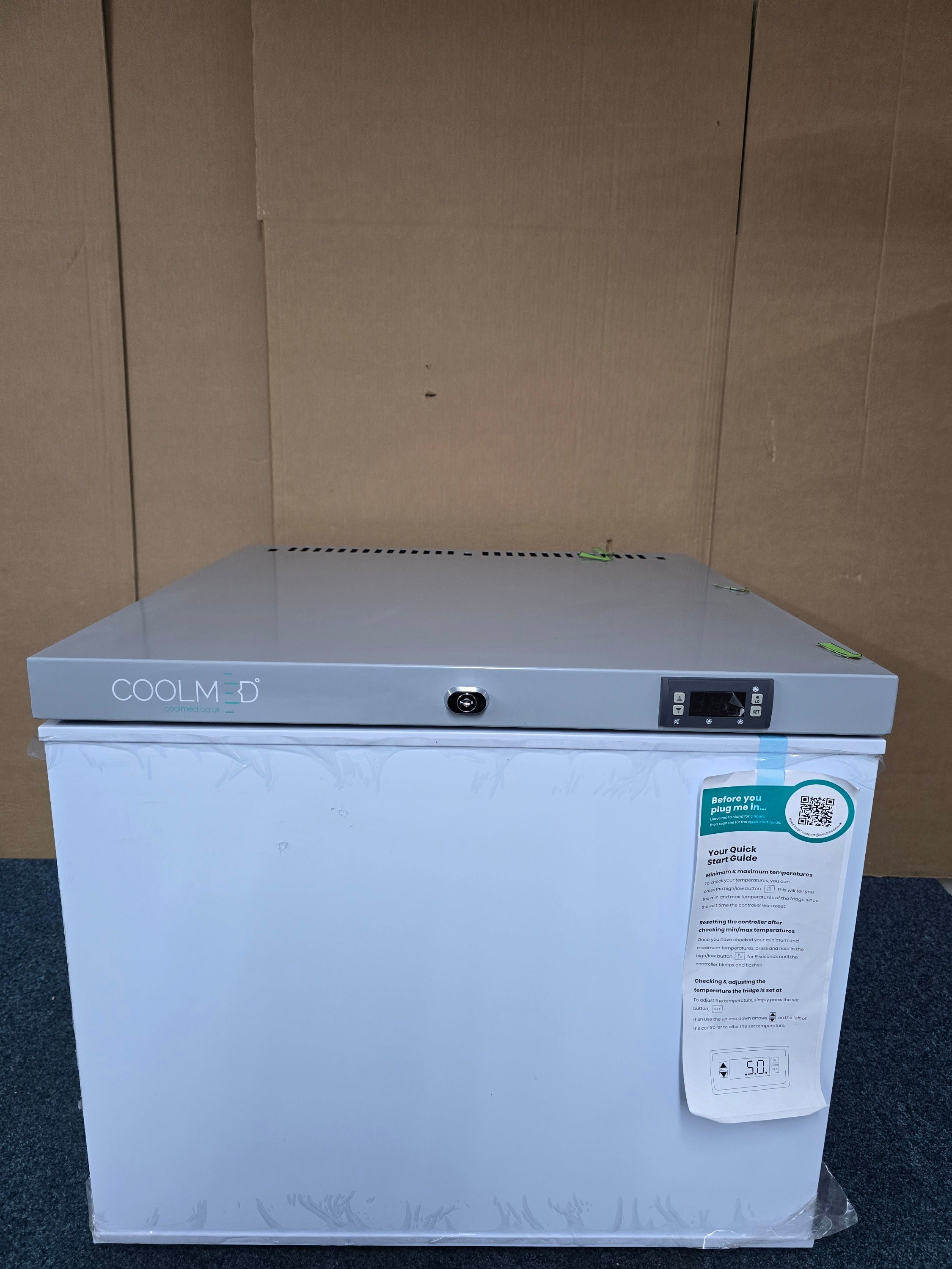 CoolMed CMLFZ47 Laboratory Freezer 47L Solid Door in White GRADE A