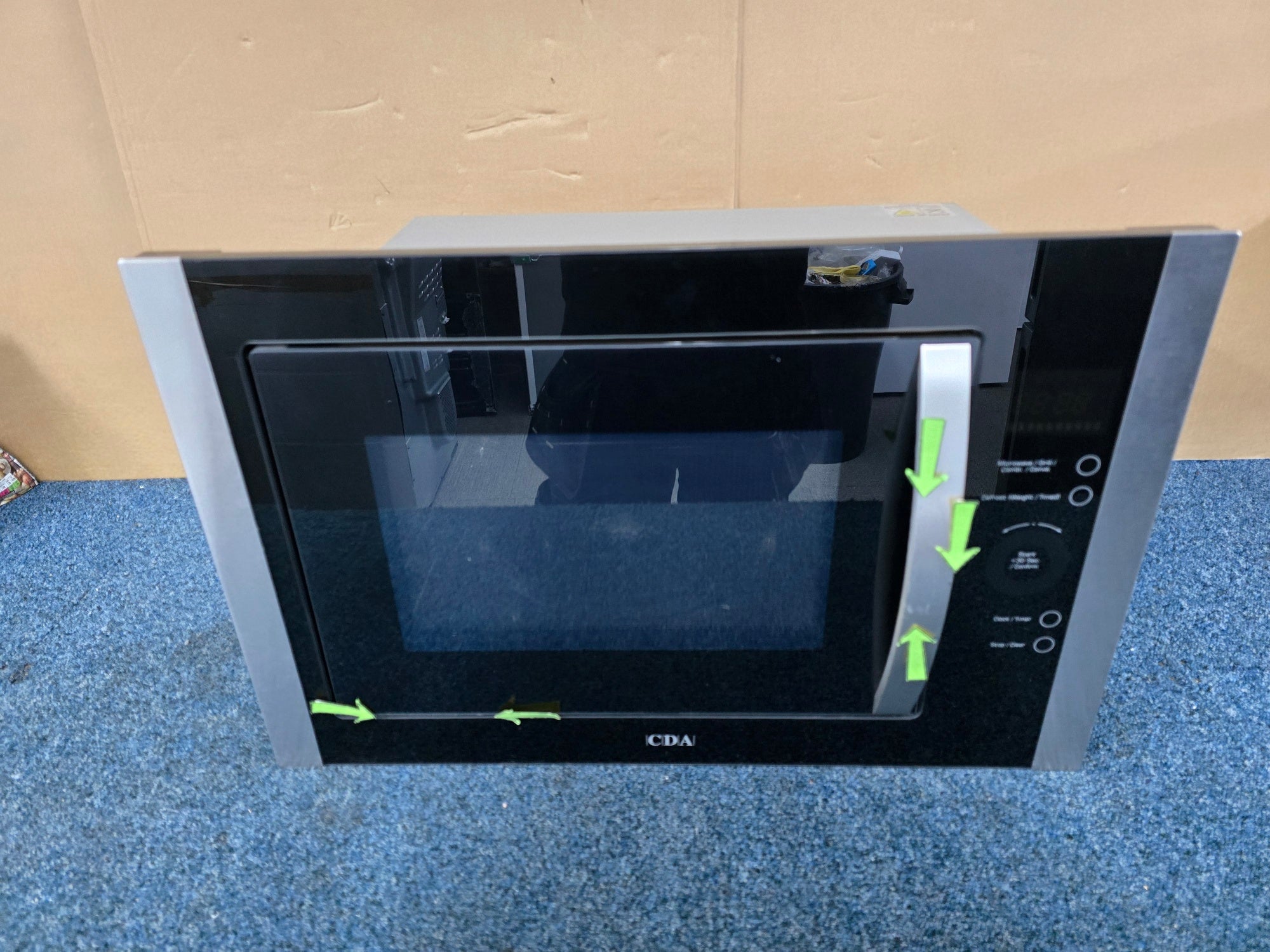 CDA VM451SS Built in 25 Litre Microwave in Stainless Steel GRADE B