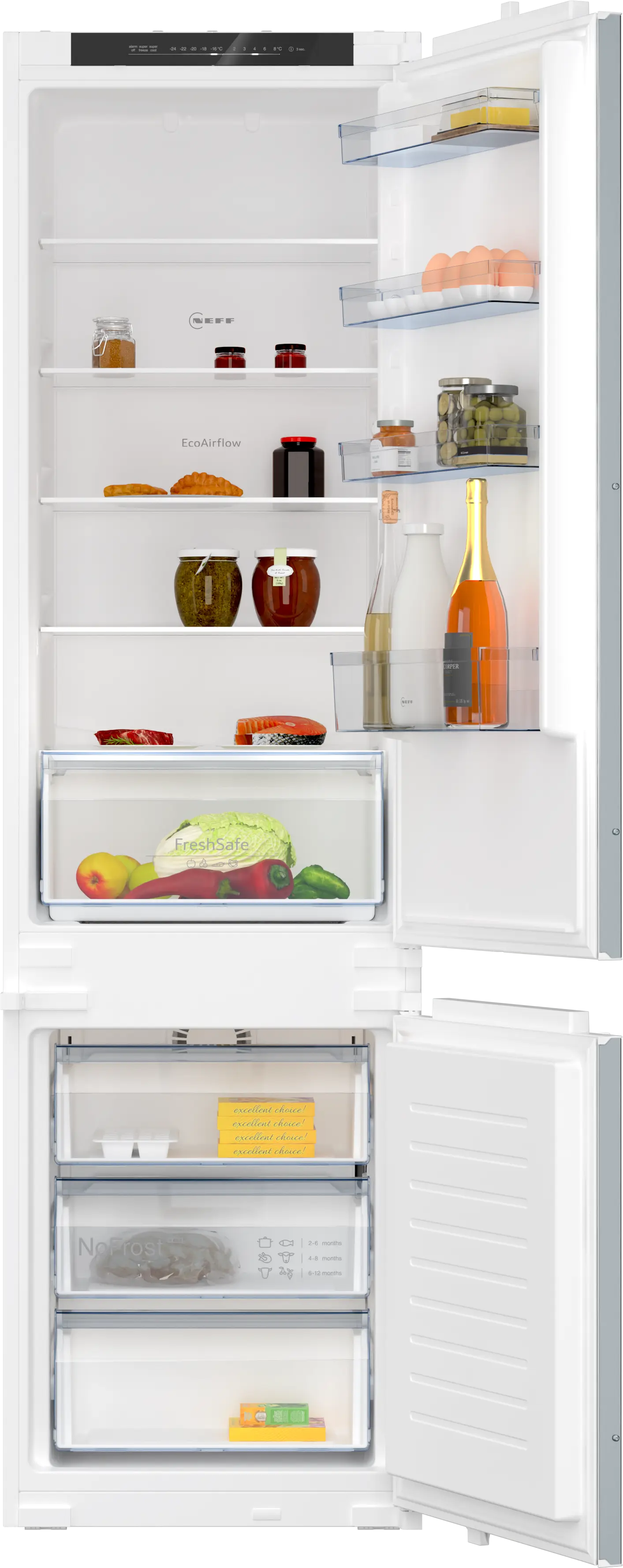 Neff KI7961SE0 Fridge Freezer Integrated 70:30 Frost Free Extra Height GRADE A