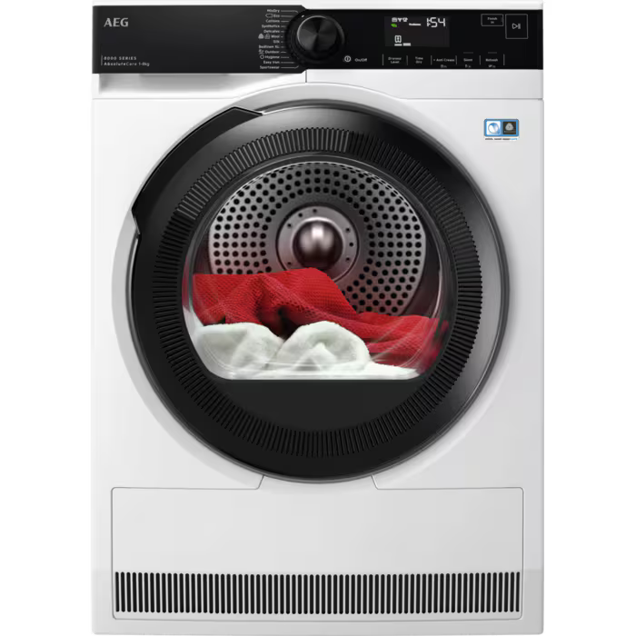 AEG TR848A4B2 Tumble Dryer 8kg Heat Pump in White GRADE A