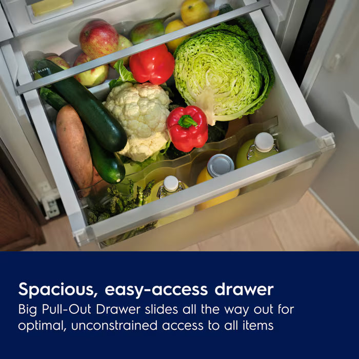 Electrolux KRA7DE18C Tall Integrated Larder Fridge with Fixed Hinge