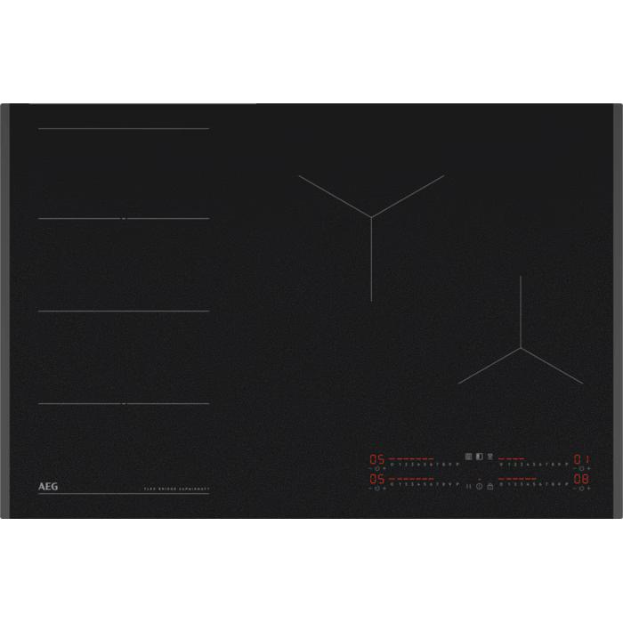 AEG TI84IF00FZ Induction Hob 80cm 4 Zone SaphirMatt Black