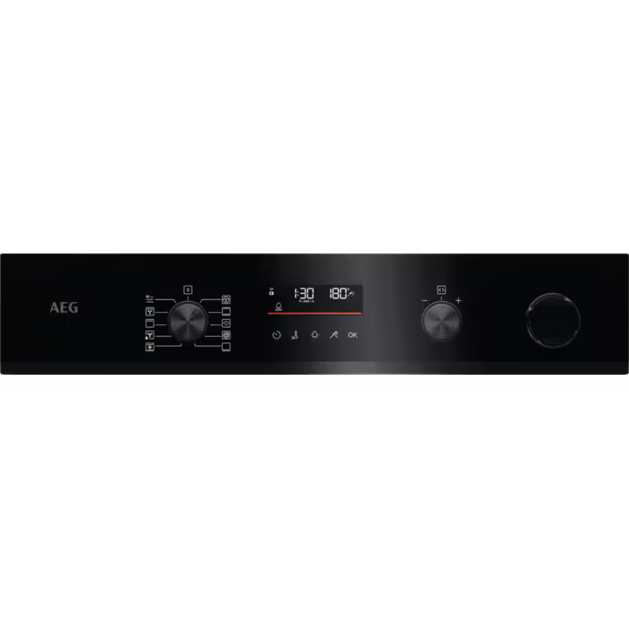 AEG NBR6P531SB SteamCrisp Pyrolytic Single Oven in Black GRADE A